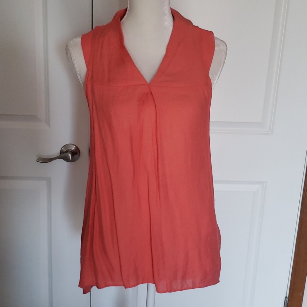 Simply Vera Vera Wang Peach High Low Top Medium